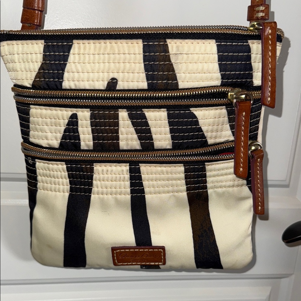 Dooney Burke Zebra Print Crossbody Bag